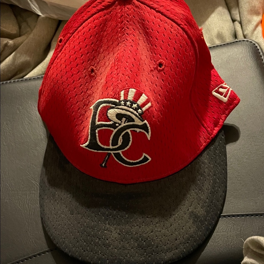 Vintage Red and Black Baseball Cap